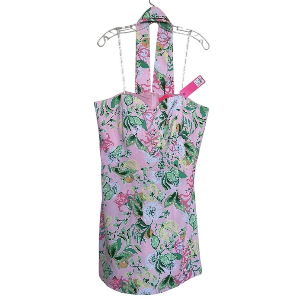 Lilly Pulitzer Kylo Strapless Skirted Romper Size 14 Via Amore Spritzer Pink